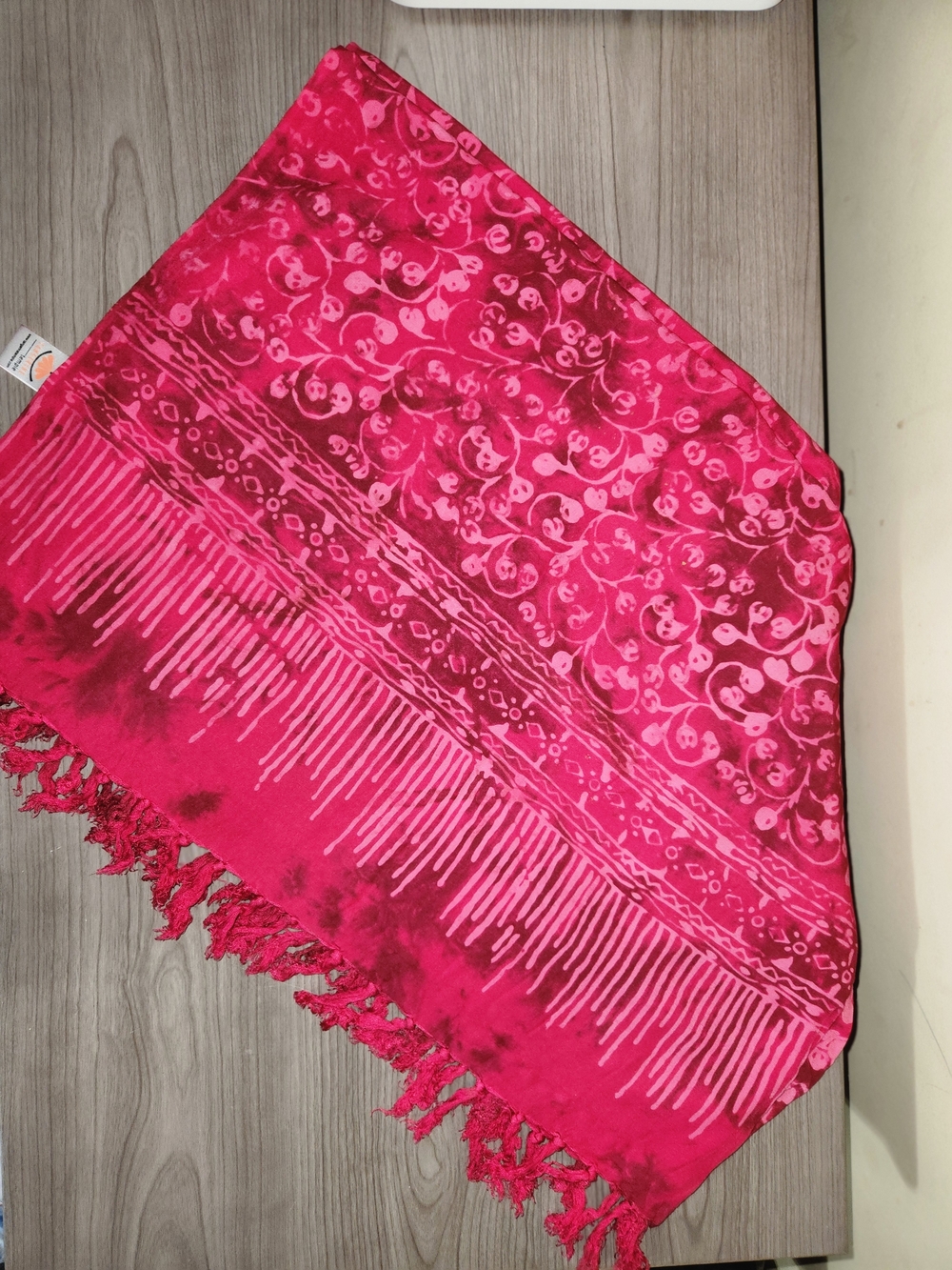 Women's Fuchsia Floral Swim Sarong